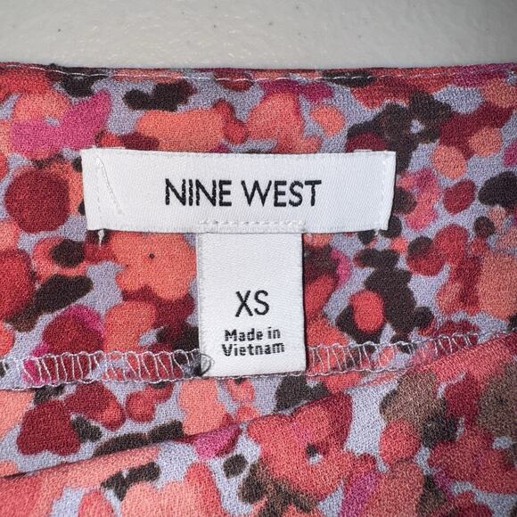 Nine West Women Extra Small Camisole Multicolor Dots Going Out Lightweight Boho - Picture 3 of 7